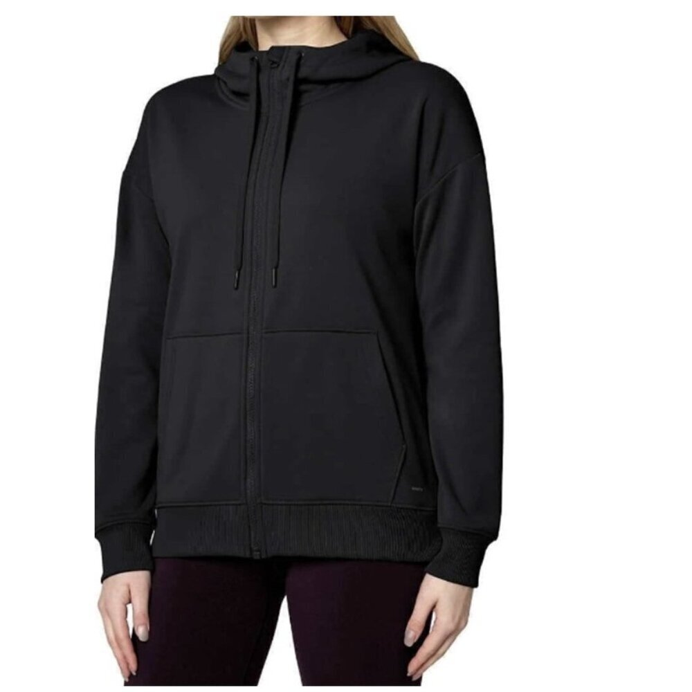 Mondetta New Women's Performance Full Zip Active Hoodie Black 2X